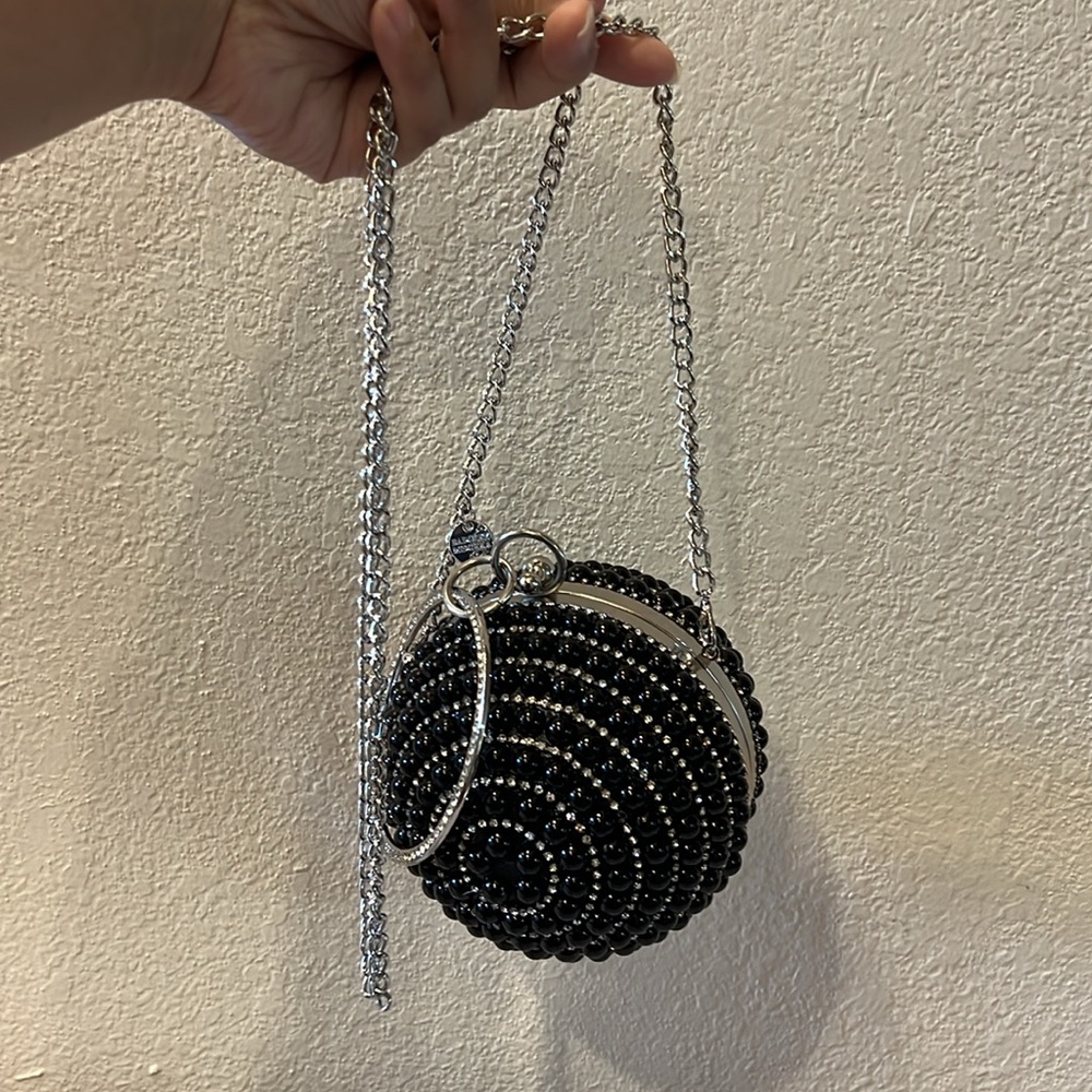 Badgley Mischka Deco Sphere Clutch Wristlet Bag - Picture 4 of 8